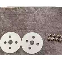 Ceramic White Iron Art Side Table, Decorative Piece For Living Room, Sofa, Store, Thickened Bedside Table, Household - White - View 5