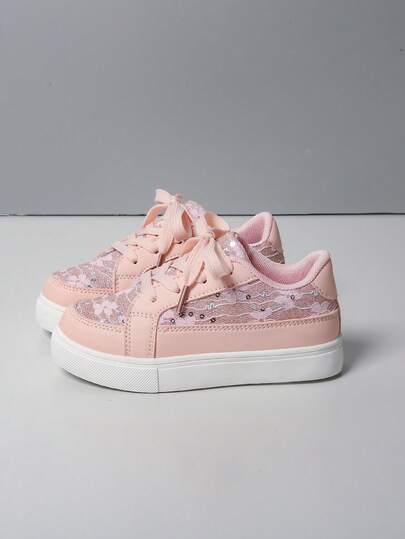 Children's Fashionable Casual Minimalist Breathable Canvas Sneakers, Spring/Autumn