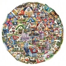 50 piezas Juego de pegatinas de casa de hadas para scrapbooking, diario, planificador, álbum, suministros de manualidades DIY, revista - Casa de cuento de hadas - Ver 5