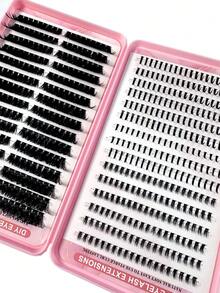 LYBCG 570pcs 80D Lash Clusters Kit With Spikes D Curly Large Capacity False Eyelashes Divided Into Height, Left+Right For Paired Single Cluster. Natural Segmentation. Clustered Eyelashes. Fluffy. Thick. Soft. Lightweight False Eyelash Set, Comfortable To Wear. Enlarging Eyes, Lifting Eye Tails, With 5mm/6mm/7mm Bottom Lashes Eyelash Extension, Eyelash Extension. Daily Life&Weddings&Dates&Parties&Music Festivals&Halloween Use Lash Clusters - CC - 查看 6