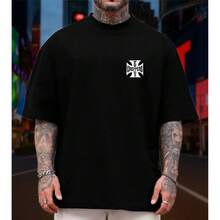 Camiseta Streetwear Oversized West Coast Choppers 100% Algodão Penteado Unissex - Preto - Visão 1