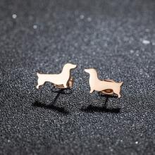 1对不锈钢耳环，可爱松鼠动物吊坠，时尚流行耳环，女士饰品，朋友生日礼物 - 黑色 - 查看 11