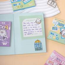 4pcs/Set High Quality Expandable Sticky Notes, Tear-Resistant, Reusable, Strong Adhesive, Suitable For Students, Exam Preparation - Multicolor - View 3