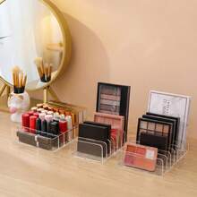 3pcs Transparent Acrylic Makeup Organizer Set | Lipstick & Eyeshadow Palette Storage | Vanity Makeup Display Rack, Makeup Room Decor,Makeup Bag,Travel Essential - Multicolor - View 13