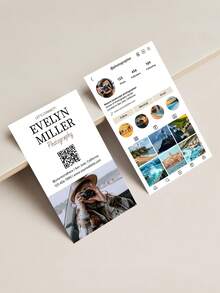 200pcs Personalized Business Cards,Personalized Wedding Photographer Business Card,Customize Photo And Text,Personalized Professional Work Cards, Art Business Cards,Exclusive Customized VIP Cards - A - View 4