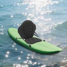 Portable Kayak Seat With 15mm Padded Cushion, Adjustable Metal Buckles, Contoured Backrest, Foldable Lightweight Oxford Cloth Seat For Kayak Canoe SUP Fishing Boat - Black - View 1