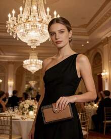 Michael Kors Women's Wallets RFID Blocking Leather Trifold Clutch Wallet Credit Card Holder Ladies Travel Wallet Purse - 棕色 - 查看 3