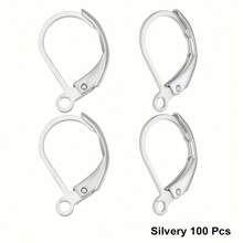 KMEOSCH 50/100Pcs Leverback French Earring Hooks 10x16mm Hypo Allergenic Interchangeable Dangle Ear Wire Findings For Jewelry Making - D-shaped Ear Hooks - View 9