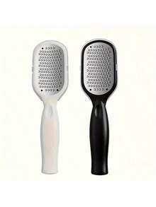 Set Of 2 Hypoallergenic Metal Foot Files And Scrapers - Perfect For Smoothing And Cleaning Dry Skin, Great For Removing Thick Skin, Essential Foot Care Tools | Hypoallergenic Foot Care | Sturdy Foot Care Instruments - A-đen - Xem 3
