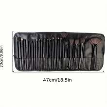 24 Professional Makeup Brushes Set With Storage Bag Soft Synthetic Bristle For Foundation Eyeshadow Blending Makeup Tools For Beginners Christmas Holiday Gift For Family Friends Beauty Makeup Essential | 24-Hour Shipping - Brown - View 8