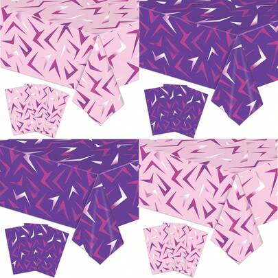 1pc Cartoon Witch Hunting Party Disposable Tablecloth, KPOP Party Venue Decoration Props, Birthday Party Tablecloth - Random