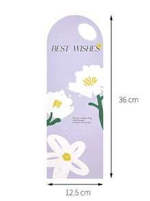 Floral Gift Card, Square Greeting Card Creative Floral Packaging Bag, Handheld Flower Bag, Suitable For Valentine's Day Flowers, Anniversary Party Gifts, Wedding Bouquet Packaging, Valentine's Day Decorations, Gifts, Women's Gifts, Party Gift Bags - Multicolor - View 18