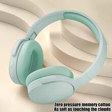 Wireless Over-Ear Bluetooth Headphones, Deep Bass Wireless Headphones With Mic, Noise Isolating, Lightweight Folding HiFi Stereo Headset For Travel/Tablet/PC/Home - 綠色 - 查看 10