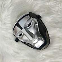 Cyberpunk Style Silver Resin Mask - Futuristic Cosplay Costume Prop, Suitable For Halloween, Music Festivals And Role-Playing - Full Face Protective Mask With Adjustable Strap - Multicolor - View 10