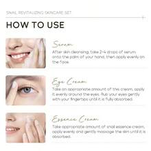 LAIKOU 四件套蜗牛 24K 金护肤套装 - 抗衰老套装，包含精华液、眼霜、面霜和面膜，补水提亮，打造光彩照人的肌肤 - 多色 - 查看 10