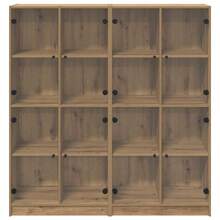 vidaXL 2 Stück Highboard Artisan-Eiche 68 X 37 X 142 Cm Holzwerkstoff - Yellow - View 6