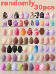 50-5pcs Makeup Sponge Set, Makeup Sponge, Wholesale Professional Makeup Sponge, Stocking Up, Super Soft Concealer Sponge, Facial Makeup Tools, Suitable For Foundation, Loose Powder, Toner - Multicolor - View 7