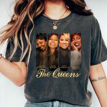 The Queens Tour T-Shirt Unisex Concert Tee Music Legends Tee Gift For Fans Perfect For Festivals Celebrations Stylish - màu đen - Xem 1