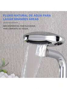 Torneira Monocomando Banheiro Cascata 360° 4 Modos Aço 304 Acabamento - Falar - Visão 4