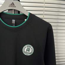 Adidas Unisex Casual Comfortable Crew Neck Pullover Sweatshirt - Black - View 5