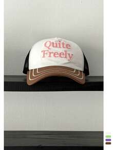 Mũ lưỡi trai mềm mại kiểu retro Y2K họa tiết rằn ri, mũ chống nắng ngoài trời dành cho nữ với thêu 3D, mũ snapback cổ điển kiểu cũ, mũ hip hop đường phố thời trang cho mùa xuân/hè. - Nhiều màu - Xem 15