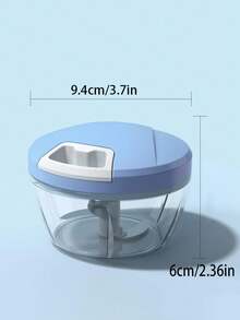 1 件装手动压蒜器双刀片蒜泥器压碎器 - 淺藍色 - 查看 7