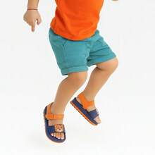 Sandália Papete Infantil Masculino Menino Com Fivela Animais Confortável Leve Fofo - Tigrinho - Visão 2