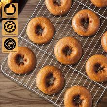 HaWare Abkühlgitter 2er Set, 1OO% Edelstahl Dicker Kuchengitter Auskühlgitter Backgitter Rechteckig zum Backen Braten Kühlen Grillen - 38.5 x 28 x 2 cm, Gesund & Langlebig, Spülmaschinenfest-5485 - 42,2 x 29,2 x 2 cm - Übersicht 5