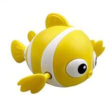 1个小丑鱼游泳洗澡玩具，漂浮风车玩具，婴幼儿水上游戏玩具，毛绒礼物 - 彩色 - 查看 10