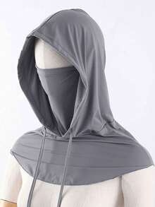 Unisex Ice Silk Thermal Balaclava, Full UV Protection, Suitable For Cycling - Breathable Seamless, Adjustable Drawstring Neck, With Ear Covers, Suitable For Cycling, Motorcycle, Fishing And Other Outdoor Activities, Can Also Be Used As Ladies' Sun Protection Face Mask And Men's Ski Cap - Multicolor - View 17