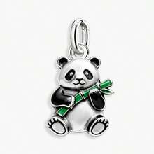 Mặt dây chuyền hình gấu trúc bằng bạc sterling 925 tối giản độc đáo, món quà trang sức tinh tế phù hợp cho cả nam và nữ. - Bộ 5 - Xem 13