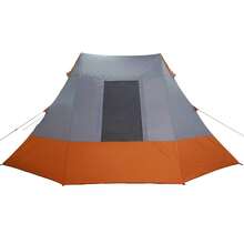 vidaXL Campingzelt Mit Dach In Grau Und Orange, 482 X 360 X 227 Cm, Taft - A - Übersicht 6