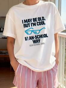 Old-School Cool Retro Block Typography Pixel Art T - White 3 - View 3