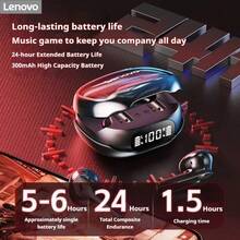 Lenovo TG101 TWS Gaming Earbuds With Hybrid Active Noise Cancelling, Bluetooth 5.4 For Stable Dual Device Connection, 40ms Low Latency Mode For Gaming & Videos, 24H Total Battery With Fast Charging, Secure Ergonomic In-Ear Fit, Touch Controls, Hi-Fi Stereo Sound With Deep Bass, Clear Voice Calls, Perfect For Mobile Gaming, Music, Workouts, Office - Multicolor - View 4