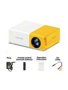 1 Pieza Proyector Pequeño Y Portátil Led Hd 1080p Para Cine En Casa - Tipo de Enchufe A USA (110-127V) - Ver 2