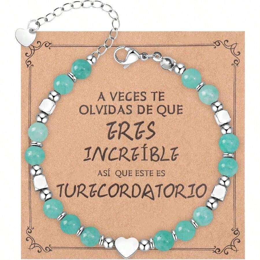 Pulsera de Plata 925 para Mujer, Estrella Brazaletes para Mujer, Ajustable a 18CM, Accesorios y regalos elegantes y elegantes para Mujer, Mamá, Cumpleaños, Día San Valentín, Aniversarios - Verde- - Ver 1