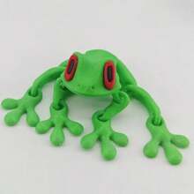1个3D打印可爱磁性青蛙摆件，可移动磁性青蛙冰箱贴及装饰品，卧室/客厅家居装饰，创意桌面迷你工艺品，送朋友的礼物，节日派对装饰，生日礼物，节日装饰品 - 彩色 - 查看 12