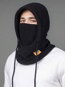 1件/2件装男女通用针织帽，加厚针织帽，骑行拉法帽，户外摩托车全脸面罩，保暖脖套，滑雪面罩，秋冬季 - R - 查看 30