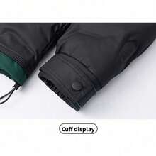 Men Winter Down Coat Loose Thickened 50 White Duck Feather Casual Jacket Stand Collar Windproof Warm Outerwear for Cold Weather Comfortable Lightweight Durable Fashionable Trendy Stylish Cozy Winter Wear - Verde - Ver 8