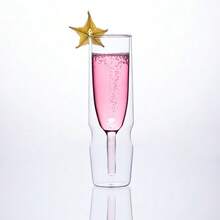 United colors of Benetton 兩隻裝 Foodies MasterPRO 190ml 高球杯，透明雙層硼矽酸鹽玻璃材質 - 多色 3 - 查看 4