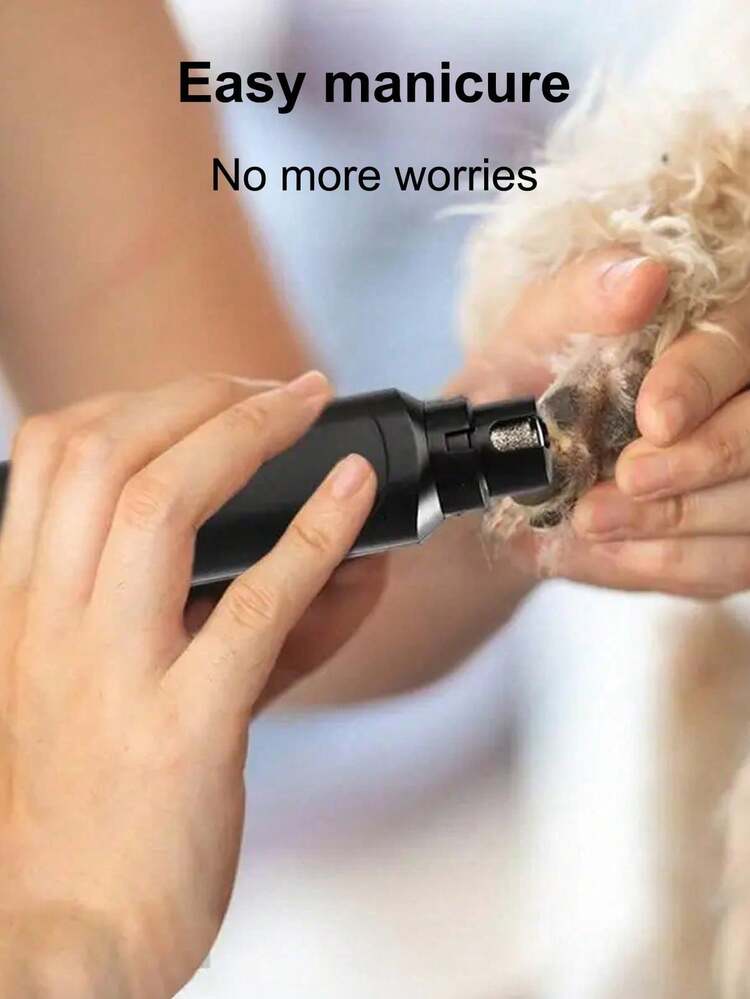 新款宠物指甲磨刀器，电动小型犬猫自动指甲磨刀器，指甲钳，宠物指甲磨刀器，人性化设计，操作简便，经久耐用，便携，外观精致。适用于小型犬、幼猫、小型动物，自动修剪指甲，人性化设计，操作简便，经久耐用，外观精致，易于使用，便携，低噪音，电池供电（不含2节AAA电池）。 - 彩色 - 查看 2