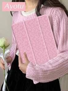 Ayotu 1件粉色豹纹平板电脑保护套和Kindle电子书保护套，兼容第10代、11代/Air 4代/Air 7代/9.7英寸，兼容三星Galaxy Tab A9 Plus、Kindle（第11代-2024年发布）（6英寸）、Kindle Paperwhite第12代（2024年发布），绝佳节日礼物，时尚简约图案。 - 彩色 - 查看 3