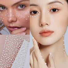 Đá đính mặt tự dính, đá acrylic trang trí trán dùng cho đám cưới, tiệc tùng, lễ kỷ niệm. - Đỏ - Xem 8