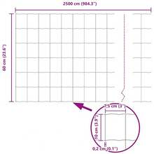 vidaXL 0,6 X 25 M PVC-Beschichteter Eisenzaun, Grün - A - View 9