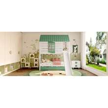 Bed Bases & Foundations - White+Green - View 2