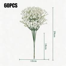 180 bông hoa baby's breath nhân tạo màu trắng, hoa baby's breath giả màu trắng, bó hoa baby's breath nhân tạo số lượng lớn, thích hợp để trang trí nhà cửa, trang trí bàn, cắm hoa DIY, trang trí tiệc cưới và lễ hội, trang trí sân vườn trong nhà và ngoài trời, trang trí phòng. - trắng - Xem 12