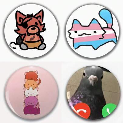 Interesting Pattern Badge Brooch, Women's Lapel Pin Brooch, Bag Pendant, Fashion Accessory, Fun Gift For Friends, Family, Teachers And Classmates