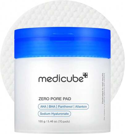  Medicube Zero Pore Pads 2.0 70 Pads, Minimize Pores, Facial Toner Pads, Exfoliation, Exfoliating, Pore Care, AHA, BHA, Salicylic Acid, Prevent Breakouts,  Best Selling Skin Toner, Korean Skincare, Summer, Bikini, Acne Care, Dull Skin, Rough Skin, Control Skin Oil, Reduce Blackhead, Clear Skin, Top Ranking Skincare, Top Selling Toner Pad, Best Korean Skincare, Kbeauty, K-Beauty