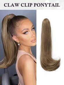 18-Inch Claw Ponytail Hair Extensions, Synthetic Wavy Clip-In Ponytail Hair Extensions, Fluffy Daily Ponytail Hair Extensions, Suitable For Women - Multicolor - View 12