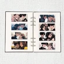 50 pièces Autocollants de portrait de couple de bande dessinée - Décoration DIY imperméable pour guitare, cahier et bagage - 50 pièces - Voir 5